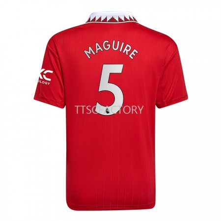 Billiga Fotbollströjor Manchester United Harry Maguire 5 Barn Hemma tröja 2022/23 Kortärmad